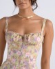 PRINT BUSTIER SUNDRESS