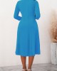 3/4 Sleeve Round Neck Dress