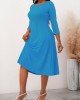 3/4 Sleeve Round Neck Dress