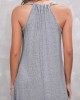 Light Grey Sleeveless Round Neck Dress