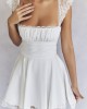 IVORY A-LINE MINI DRESS