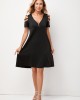 Pocket Ladder Cutout Quarter Zip Dress