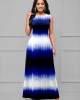 Sleeveless Ombre Round Neck Maxi Dress