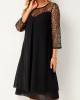 Lace Stitching Sequin Dress