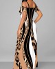 Pocket Leopard Sleeveless Maxi Dress