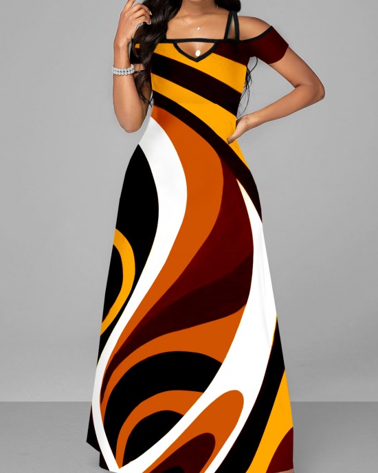 Pocket Leopard Sleeveless Maxi Dress