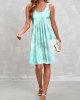 Sleeveless Pleated Design Dress