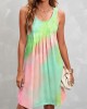 Sleeveless Pleated Design Dress