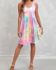 Sleeveless Pleated Design Dress