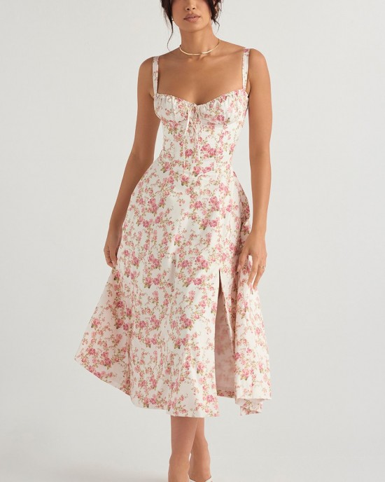 CARMEN PRINT BUSTIER SUNDRESS