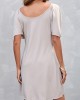 Fold Light Grey Cold Shoulder Dress