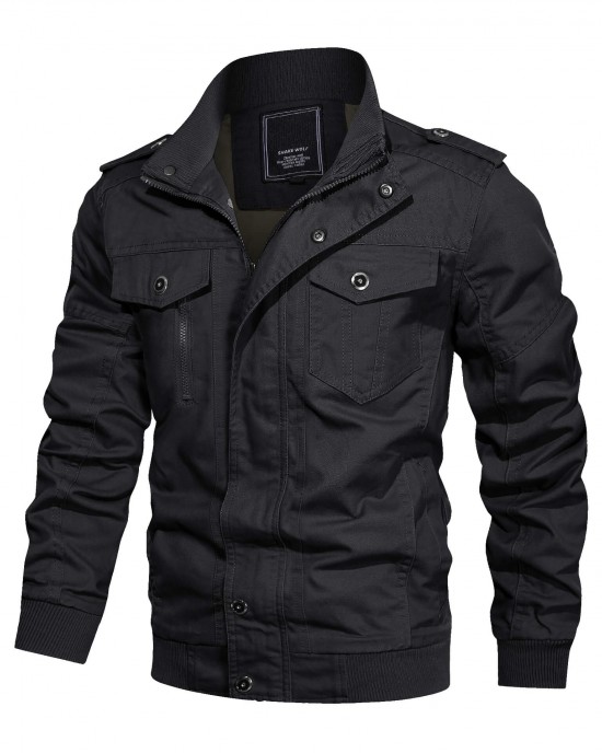 Tactical Bomber Cotton Cargo Jacket