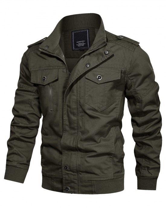 Tactical Bomber Cotton Cargo Jacket