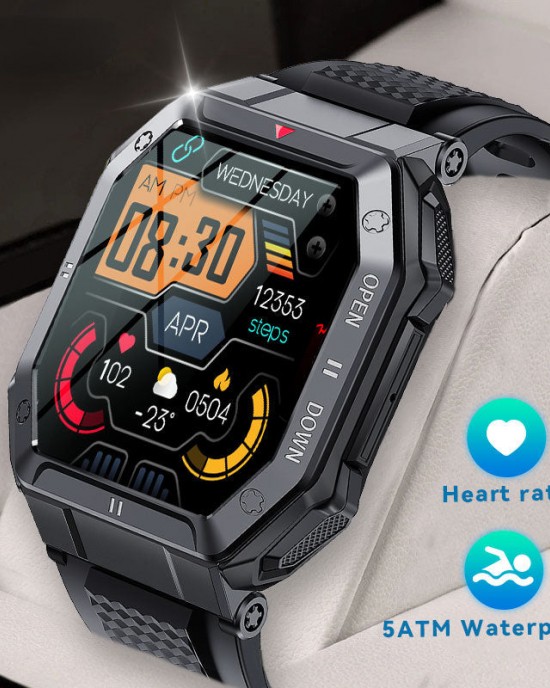 NEKTOM Waterproof Heart Rate Sport Swimming Smart Watch KE1