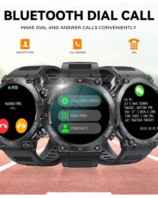 NEKTOM 1.39'' IPS Screen Bluetooth Call Smartwatch K56pro