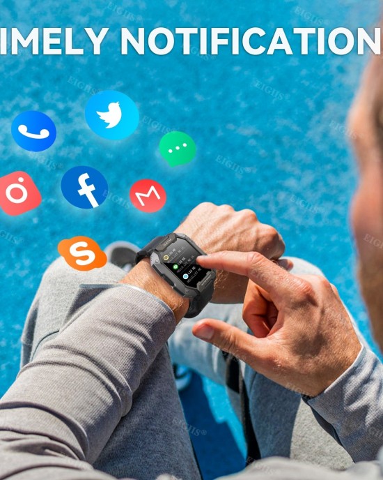 NEKTOM Waterproof Smartwatch Blood Pressure Swiming Watches C20