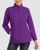 Women's Fleece Jacket Soft Full Zip Warm Long Sleeve with 2 Zipper Pockets Winter Jackets