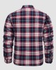 Men's Flannel Shirt Jacket Long Sleeve Quilted Lined Plaid Coat Button Down Thick Outwear for Winter