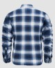 Men's Flannel Shirt Jacket Long Sleeve Quilted Lined Plaid Coat Button Down Thick Outwear for Winter