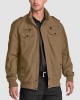 Men's Casual Jacket Lightweight Tactical Cargo Jackets Stand Collar Combat Jacket