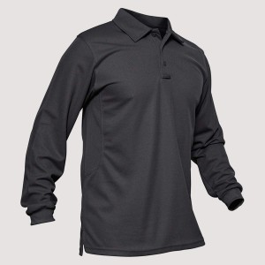 Men's Sport Long Sleeve Polo Quick Dry Performance  Breathable Comfortable Jersey Golf Tennis Shirt