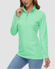 Women UPF 50+ Sun Protection Half Zip Quick Dry Shirt