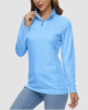 Women UPF 50+ Sun Protection Half Zip Quick Dry Shirt