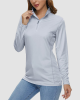 Women UPF 50+ Sun Protection Half Zip Quick Dry Shirt