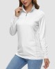 Women UPF 50+ Sun Protection Half Zip Quick Dry Shirt