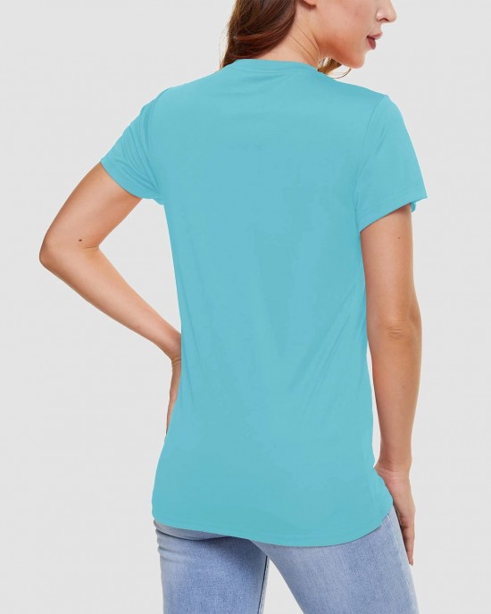 Women Casual T-Shirt Breathable UV Protection Outdoor Sports Quick Dry