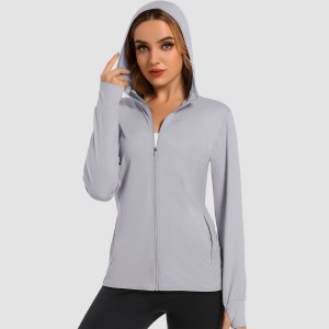 Women's UV Sun Protection Coat Shirts Long Sleeve Quick Dry Workout Hiking Athletic Jacket