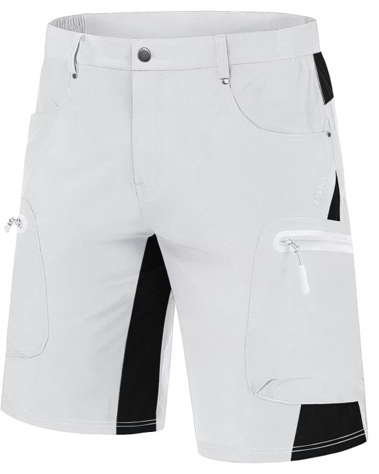 Men's Cargo Shorts with 5 Pockets Ripstop Quick Dry Lightweight & Water Repellent