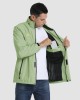 Men's Hooded Water Resistant Rain Jacket Windbreaker with Multi Pockets for Hiking Fishing Runing