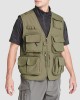 Men's Outerwear Vests Mesh Sleeveless Outdoor Work Vest with Multi Pockets Cargo Waistcoat Fishing