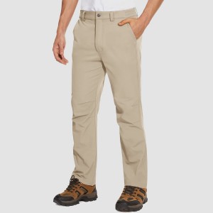 Men's Golf Pants Stretch Quick Dry Lightweight Hiking Pants with 3 Pockets