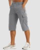 Men Knee Length Shorts Lightweight Thin Quick Dry Cargo Shorts