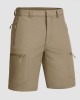 Men's Hiking Shorts with 5 Zipper Pockets Water-Resistant Ripstop Outdoor Shorts