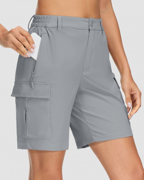 Women's Hiking Shorts Cargo Shorts Quick Dry with 5 Pockets Water-Resistant Ripstop