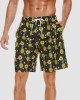 Swimming Trunks with Mesh Liner Quick Dry Funny Beachwear Shorts