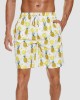 Swimming Trunks with Mesh Liner Quick Dry Funny Beachwear Shorts