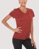 Women's Running T-Shirt Quick Dry V-Neck Yoga Top Tee Shirts