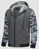 Men's Full Zip Hoodie Sherpa Lined Fleece Jacket Heavyweight Sweatshirts for Winter