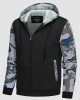 Men's Full Zip Hoodie Sherpa Lined Fleece Jacket Heavyweight Sweatshirts for Winter