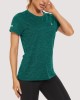 Women's Running T-Shirts Quick Dry with Reflective Strips Tee Shirts