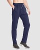 Men Fitness Pants with Two Zip Pockets Fashion Workout Sweatpants