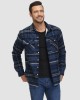 Men's Sherpa Shirt Fleece Lined Flannel Shirt Jacket with 3 Pockets Casual Plaid Button Down Winter Coat