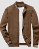 Men's Jacket Lightweight Windbreaker Bomber Jacket Windproof Casual Jacket Outwear