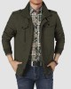 Men's Jacket Winter Military Cargo Work Jacket with 5 Pockets Fleece Lined Thicken Warm Coat