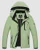 Men's Hooded Water Resistant Rain Jacket Windbreaker with Multi Pockets for Hiking Fishing Runing