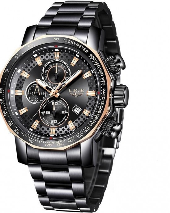 LG9902 - Luxury Full Steel Sport Chronograph Quartz Watch